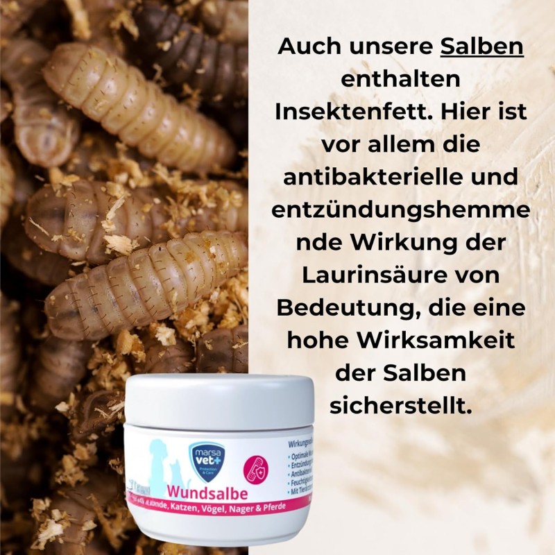 Marsavet Wundsalbe – Wundheilung Haustiere 30 ml – insect fat