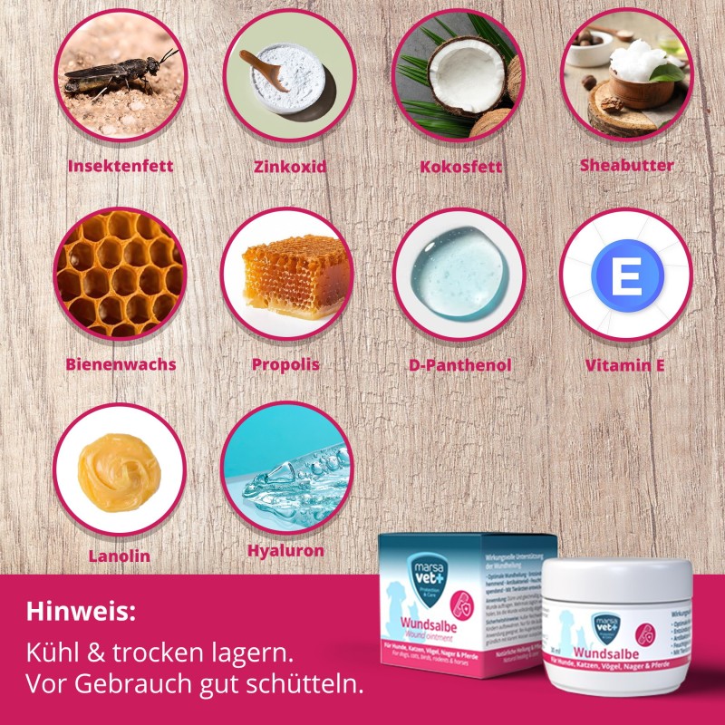 Marsavet Wundsalbe – Wundheilung Haustiere 30 ml – ointment